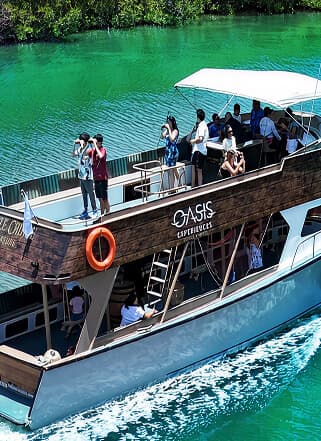 Jungle Cruise boat on Nichupté Lagoon