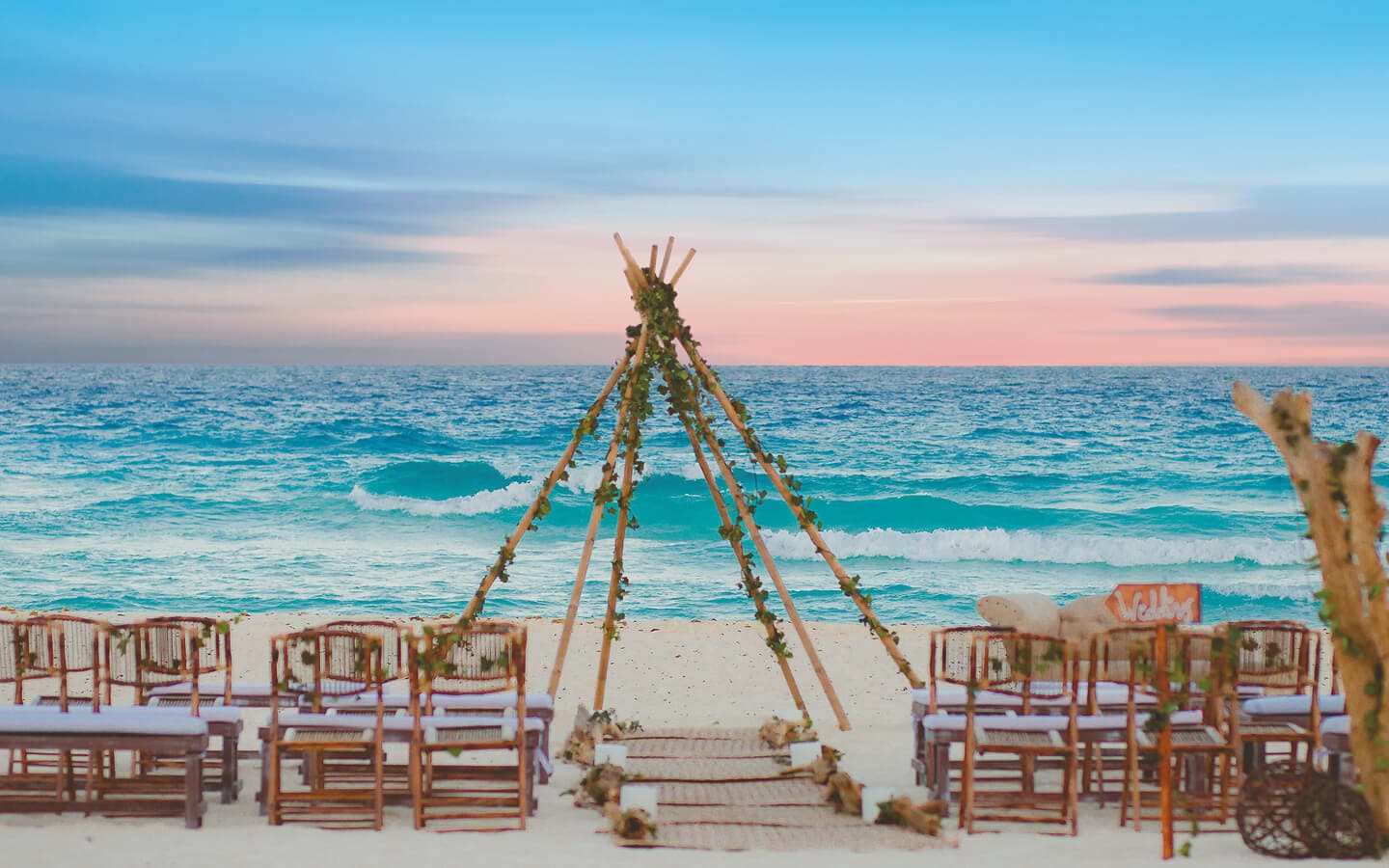 Wedding ceremony on the beach